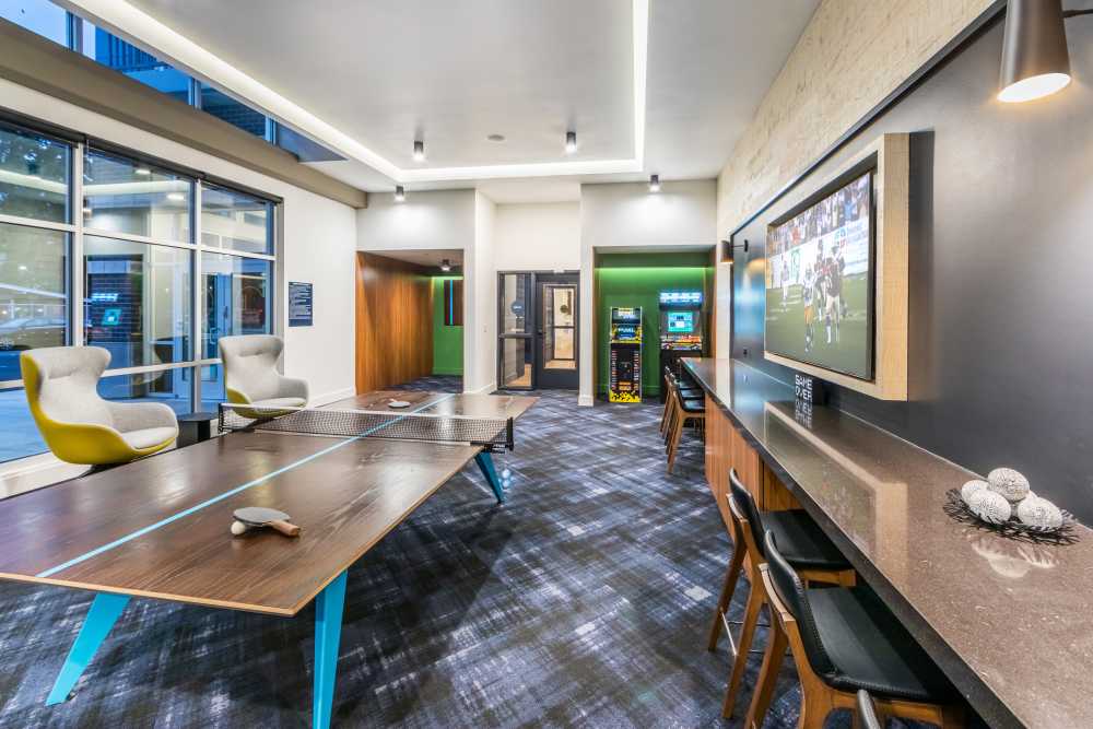 Gam room at Radiate in Redmond, Washington