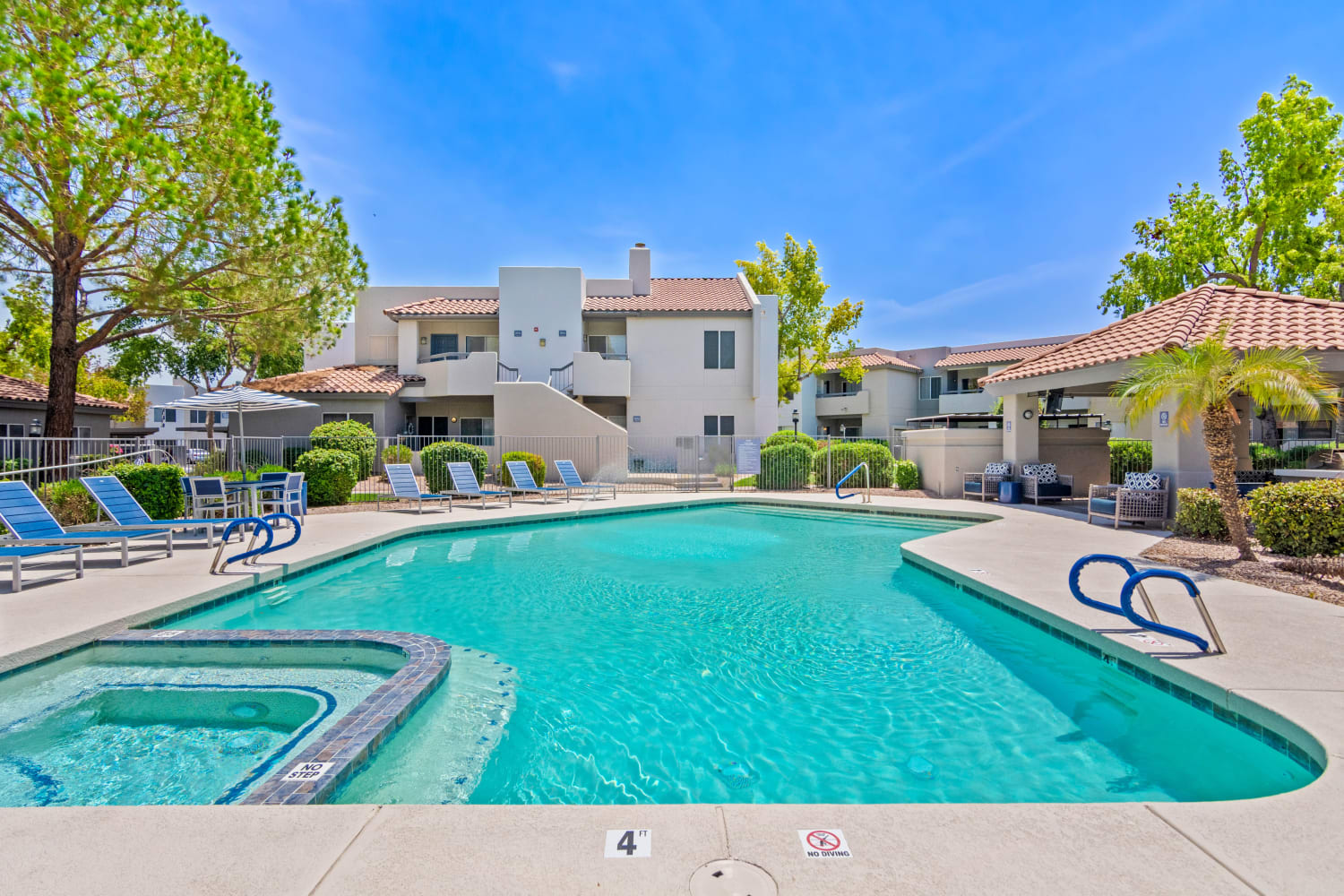 Pool with spa at Alcove at the Islands in Gilbert, Arizona