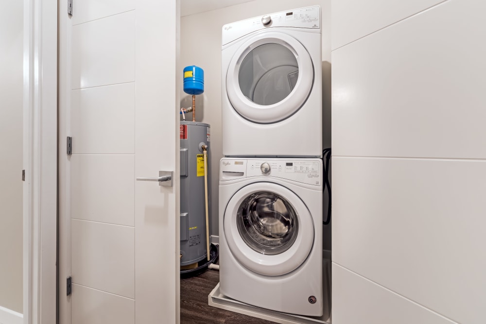 In-home laundry at Cosmopolitan Apartments in Pittsburgh, Pennsylvania