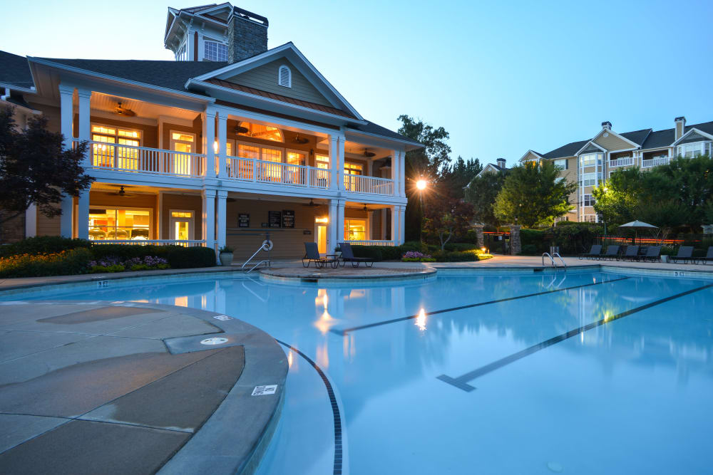 Stunning pool at Dakota Mill Creek in Buford, Georgia managed by Hercules Living.