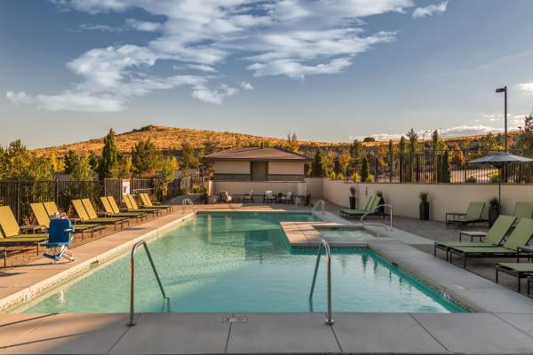 Well-equipped fitness center at Vineyards at Galleria in Sparks, Nevada