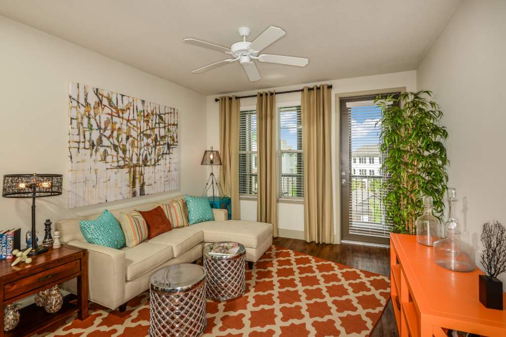 Living room at Circa at Fishhawk Ranch in Lithia, Florida