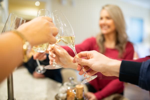 Residents toasting the good life at San Lagos in Glendale, Arizona
