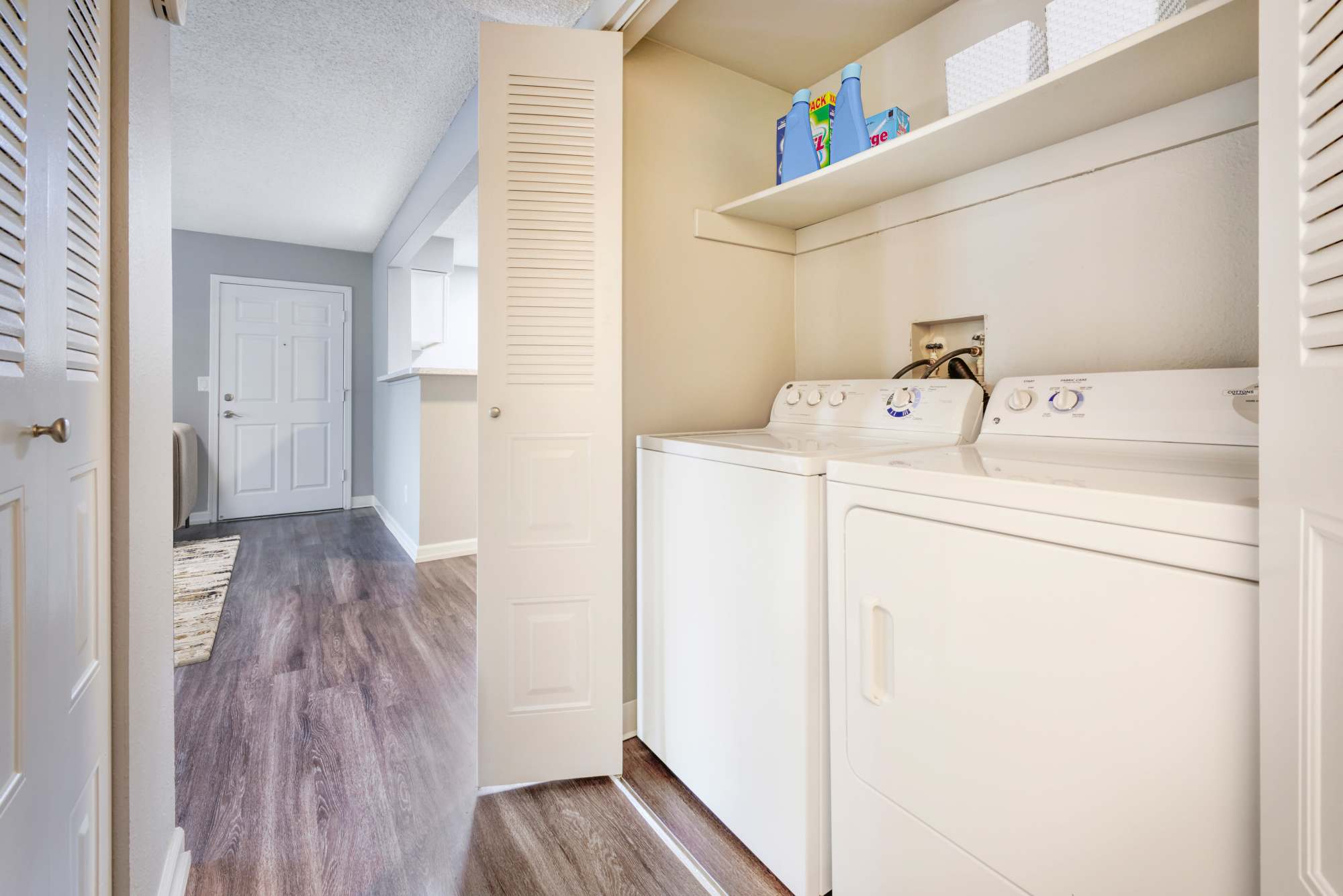 Washer and dryer included in apartments at Alton Green Apartments in Denver, Colorado
