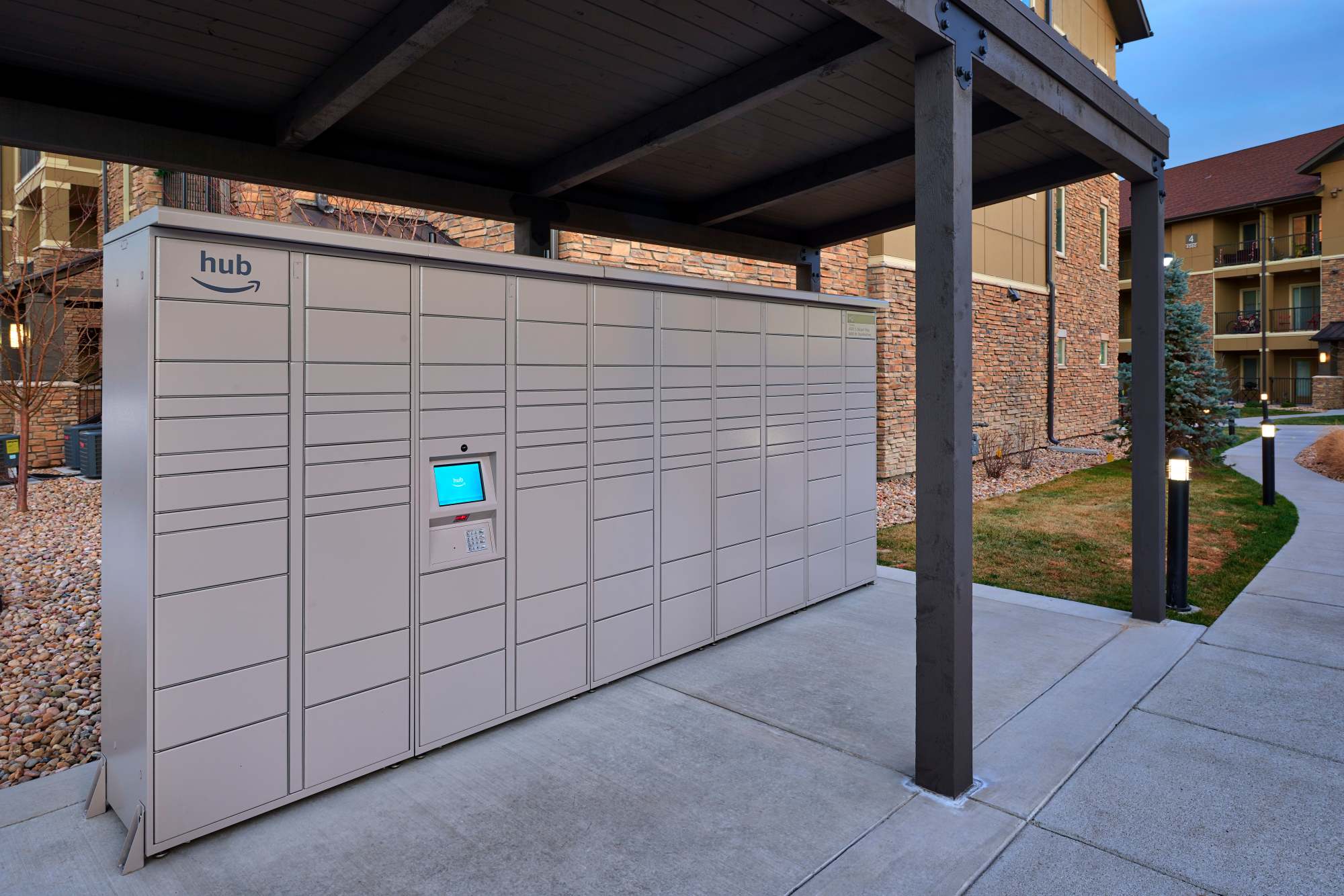 Community package center at M2 Apartments in Denver, Colorado 