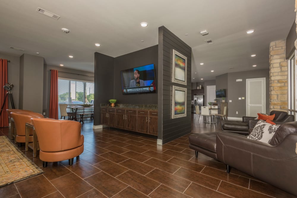 Spacious Clubhouse at The Abbey at Dominion Crossing in San Antonio, Texas