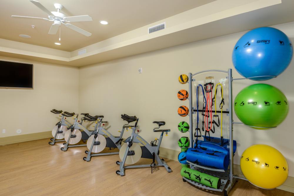 Gym room at Circa at Fishhawk Ranch in Lithia, Florida