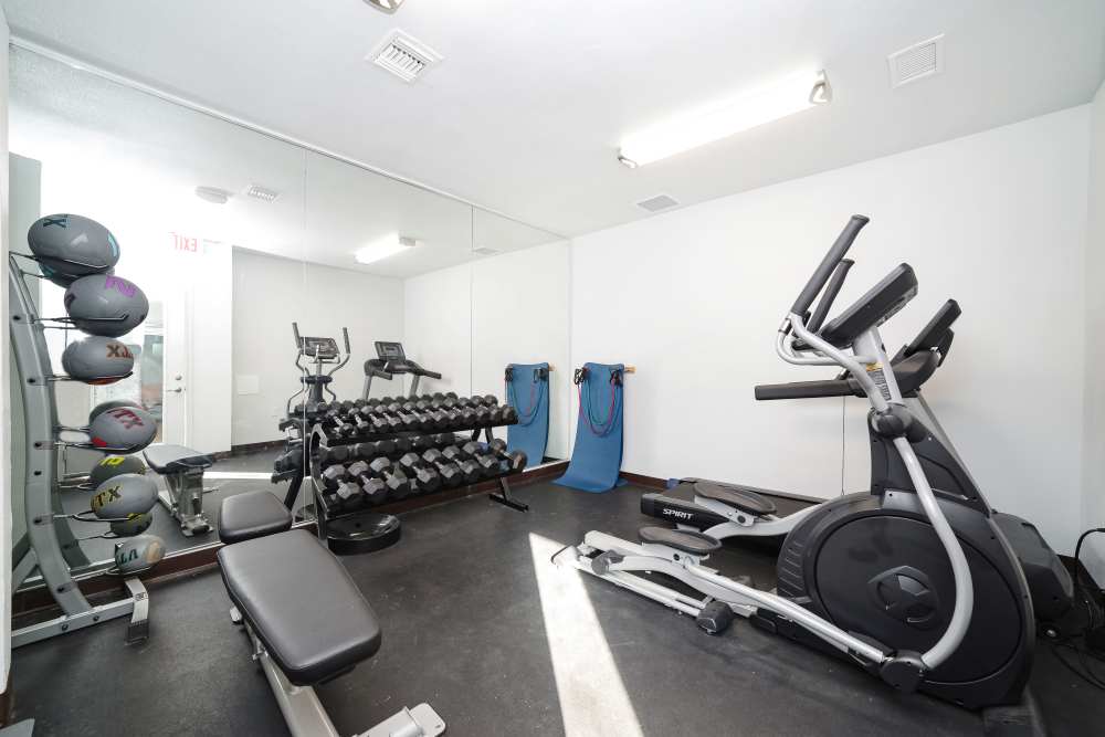Fitness center at Magnolia Terrace in Tallahassee, Florida