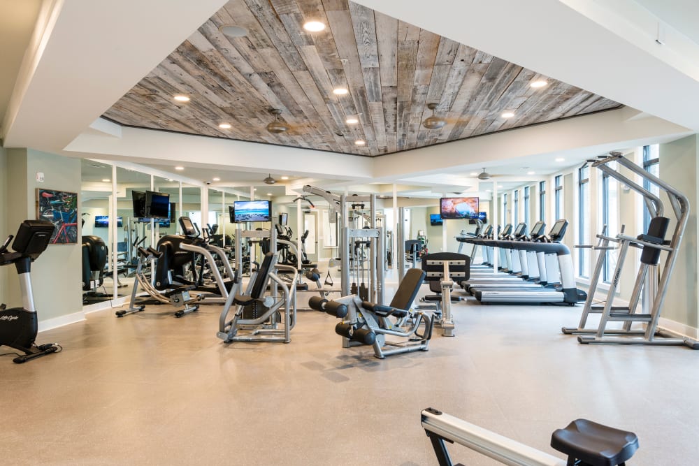 Fitness center at The Heyward in Charleston, South Carolina