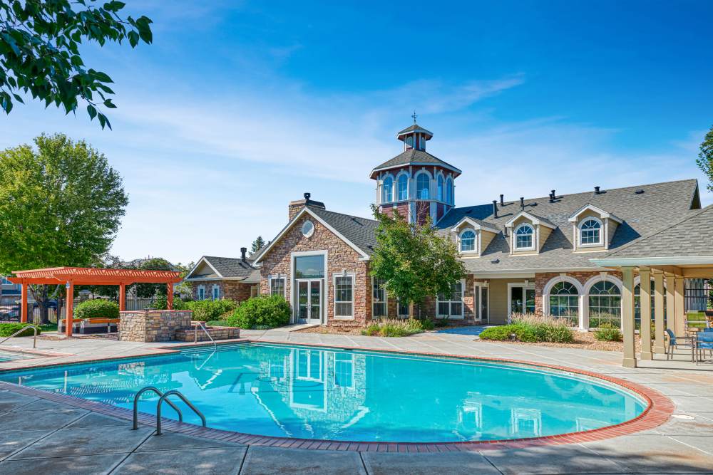 Exterior hot tub at Gateway Park Apartments in Denver, Colorado