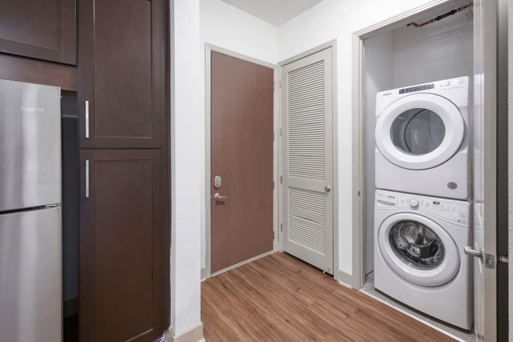 In home laundry at Helios in Englewood. CO