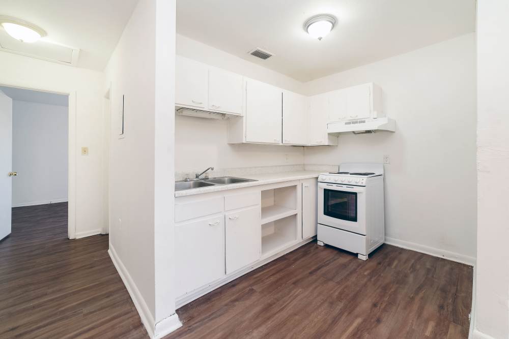 Bright kitchen at Magnolia Terrace in Tallahassee, Florida