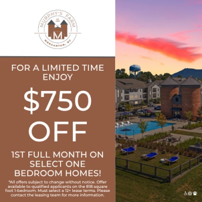 Specials at Murphy's Farm Apartments in Morganton, North Carolina