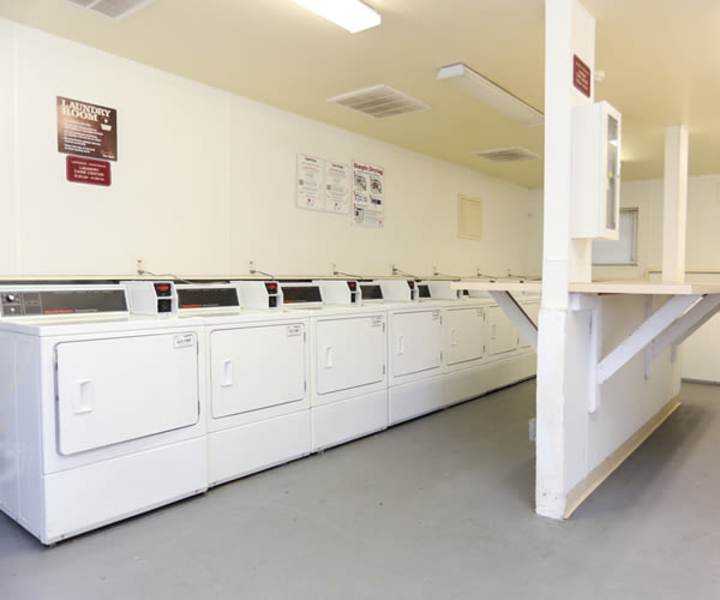 Laundry facility at Landmark Apartments in Chesapeake, Virginia