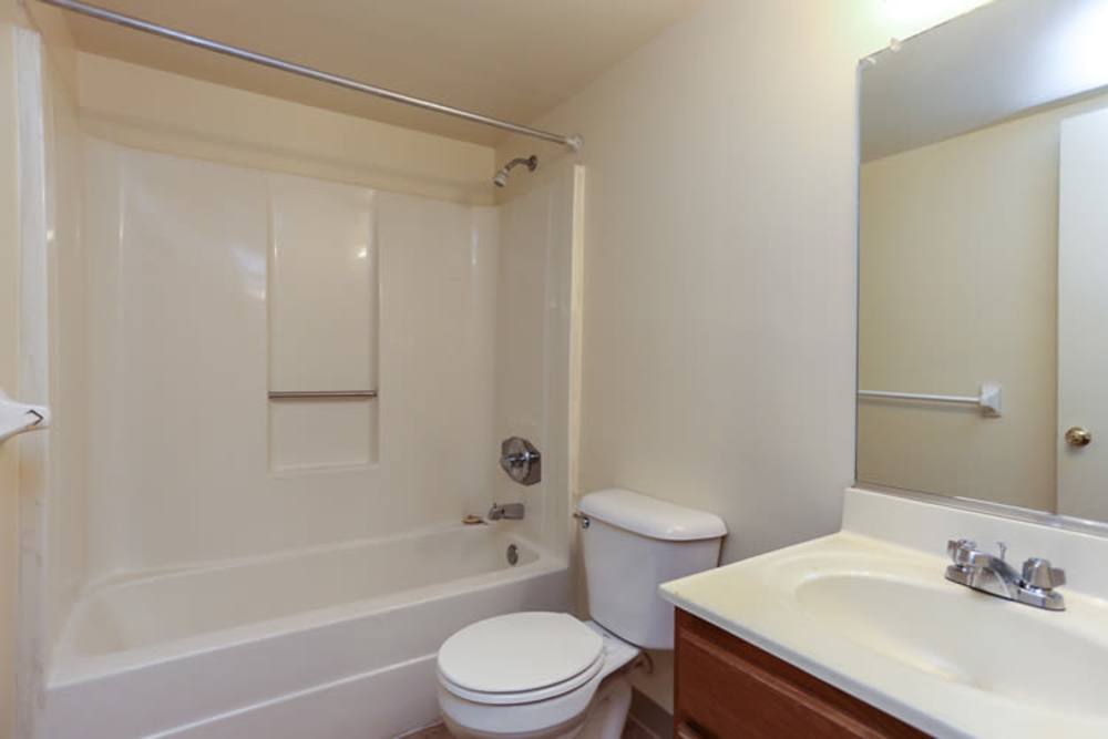 Bathroom at Landmark Apartments in Chesapeake, Virginia