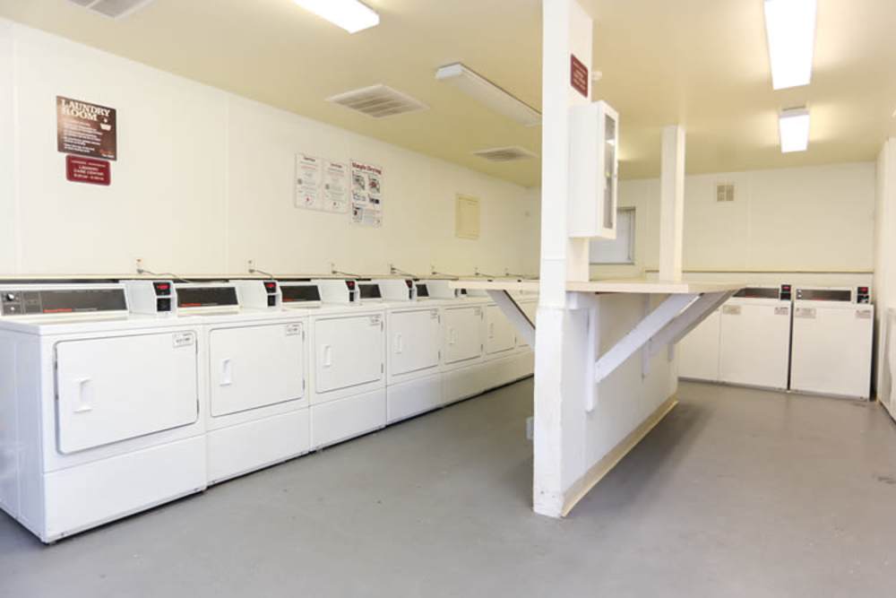 Community laundry facility at Landmark Apartments in Chesapeake, Virginia