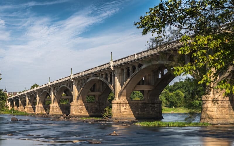 bridge over water near Acasa Windridge Townhomes in Columbia, South Carolina