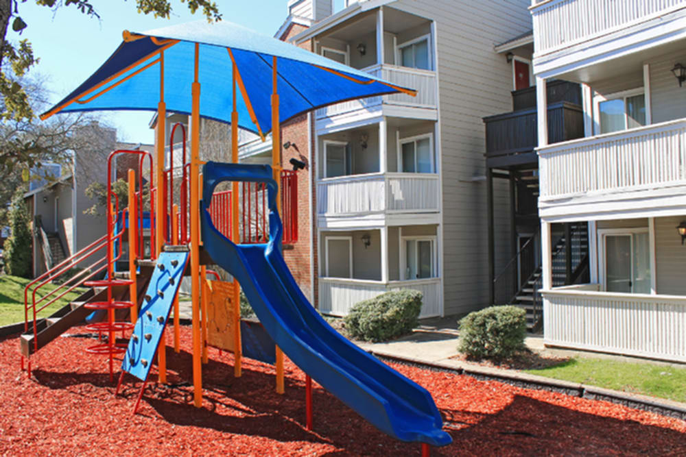 Community playground at Oak Ridge Apartments in San Antonio, Texas