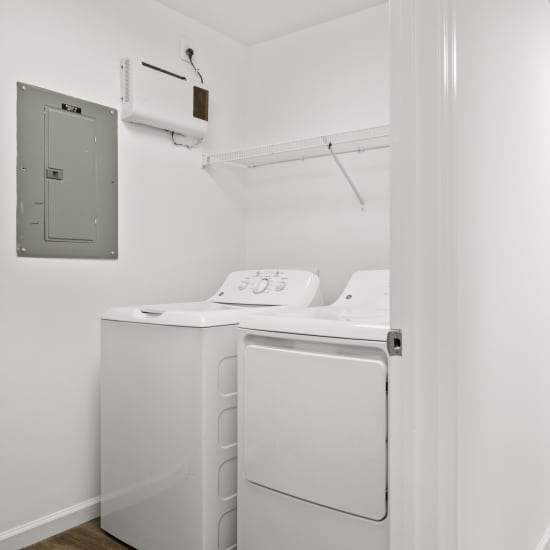 Washer and dryer  at Equinox at Midtown in Chattanooga, Tennessee