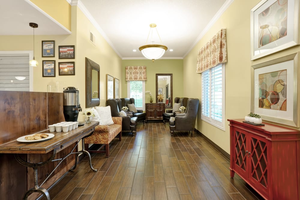 Elegant hardwood floor hallway at Cottonwood Creek in Salt Lake City, Utah