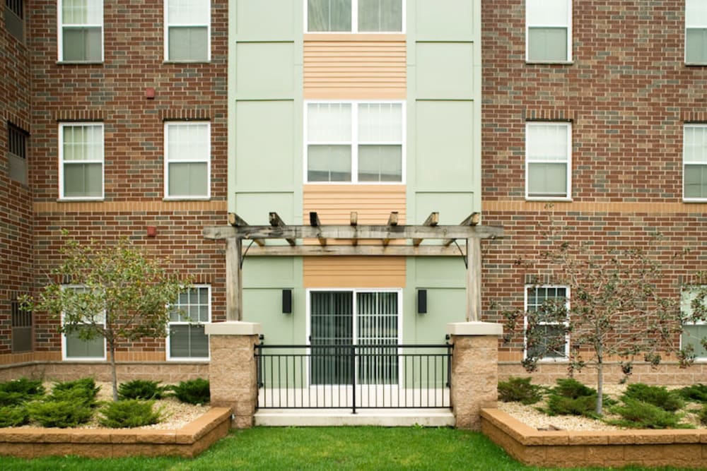 Brick building at Falcon Heights in Falcon Heights, Minnesota