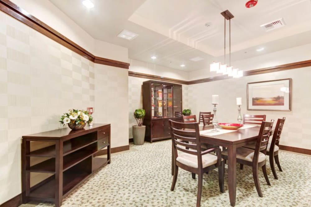 A dining room at Merrill Gardens at Lafayette in Lafayette, California. 