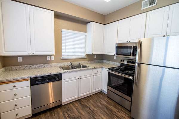 Kitchen with stainless-steel appliances at Sterling Ranch in El Dorado Hills, California
