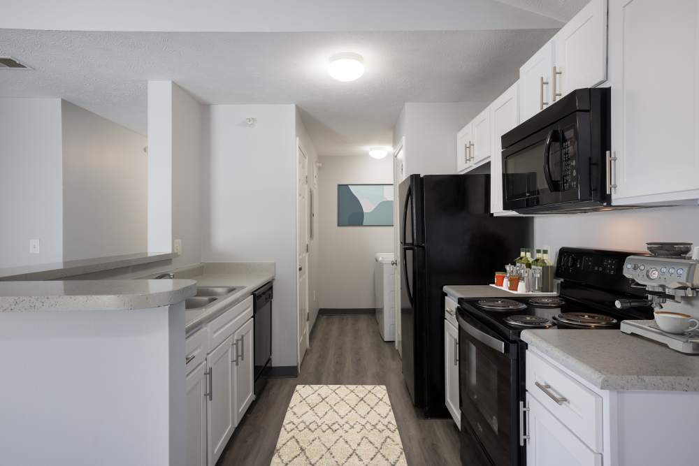 Kitchen with oven at Valley View Estates, Council Bluffs, Iowa