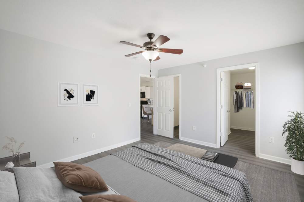 Spacious bedroom at Valley View Estates, Council Bluffs, Iowa
