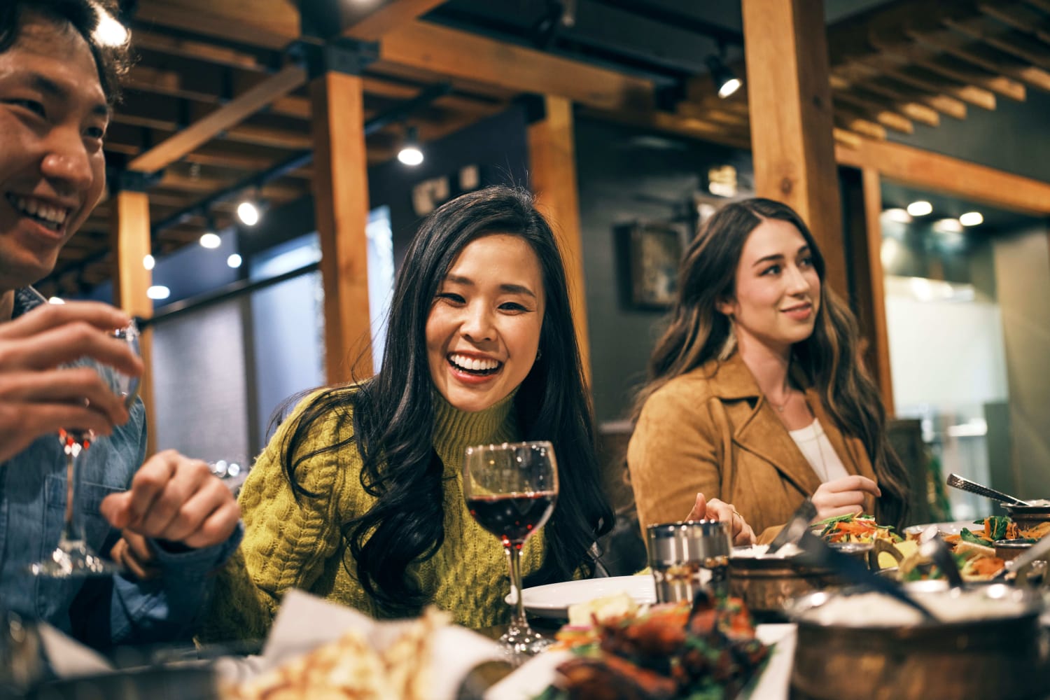 Friends meeting up for drinks near 188 Octavia in San Francisco, California