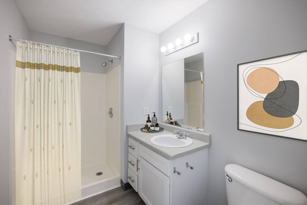 Bathroom with bath tub at Valley View Estates, Council Bluffs, Iowa