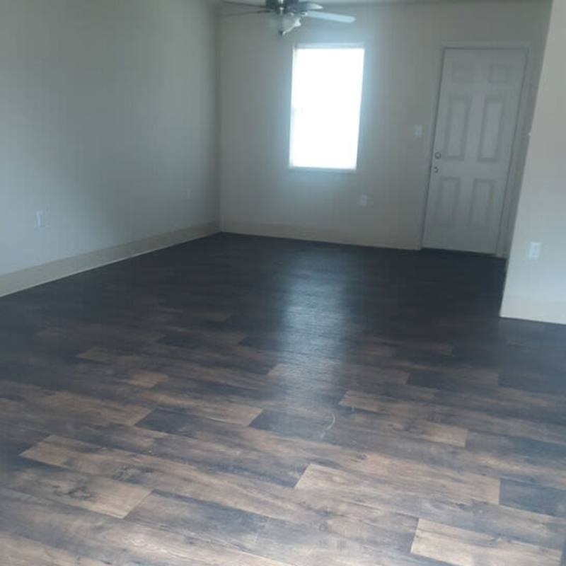 Unfurnished living room at Crescent Landing in Greenville, South Carolina