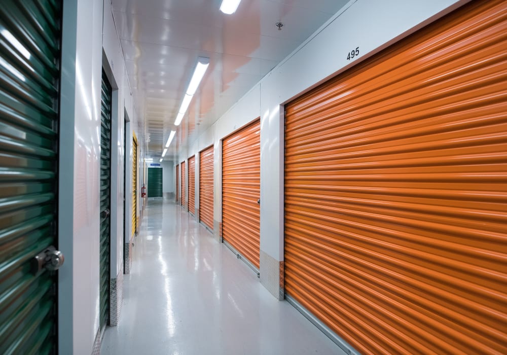 Interior units available at National Self Storage in Kitchener, Ontario
