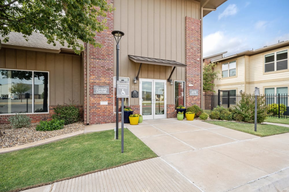 Exterior of leasing office at Anatole at City View in Lubbock, Texas