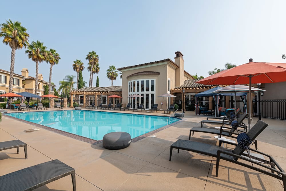 Resort-style swimming pool at Sofi Shadowridge in Vista, California