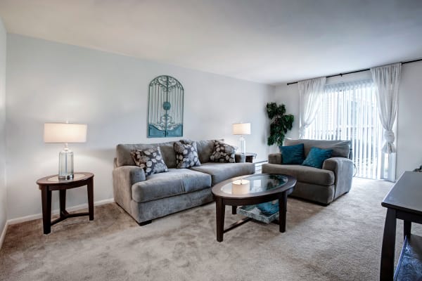 Plenty of space for storage in a model apartment home at Silver Lake Manor in Clementon, New Jersey