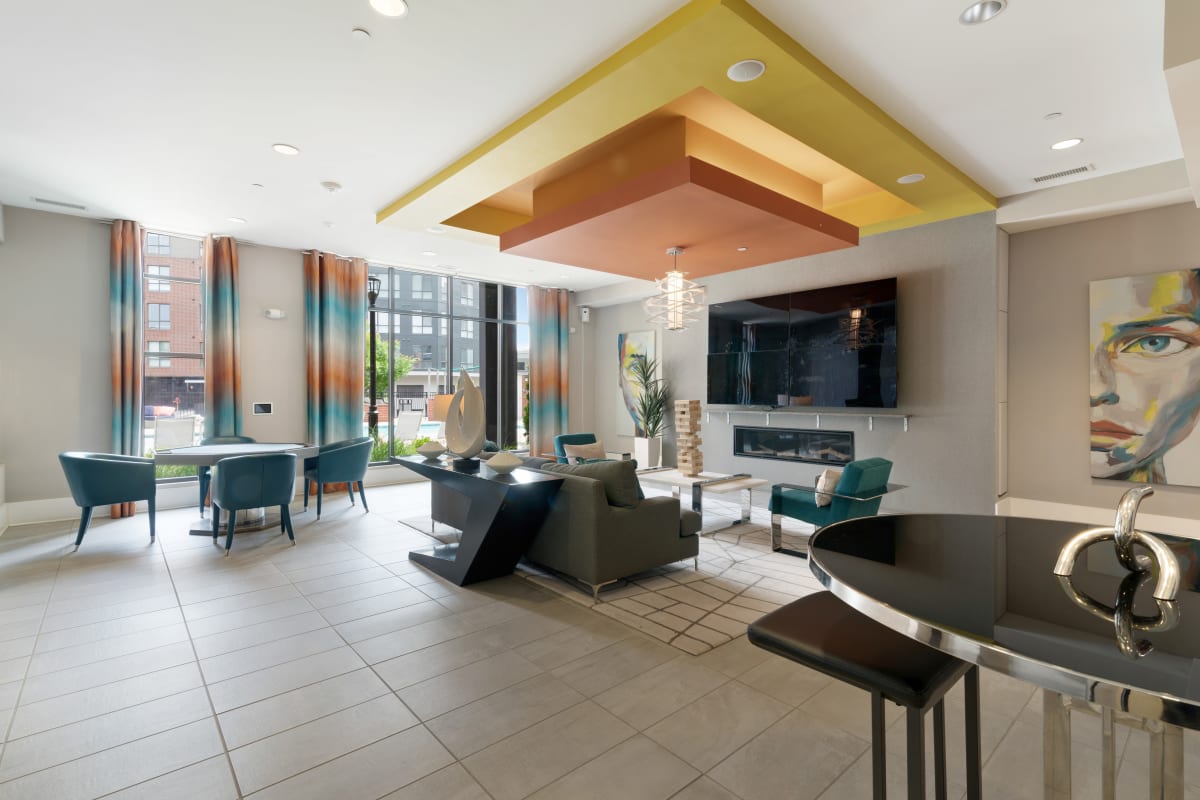 Rendering of clubhouse at Lantower BullHouse in Durham, North Carolina