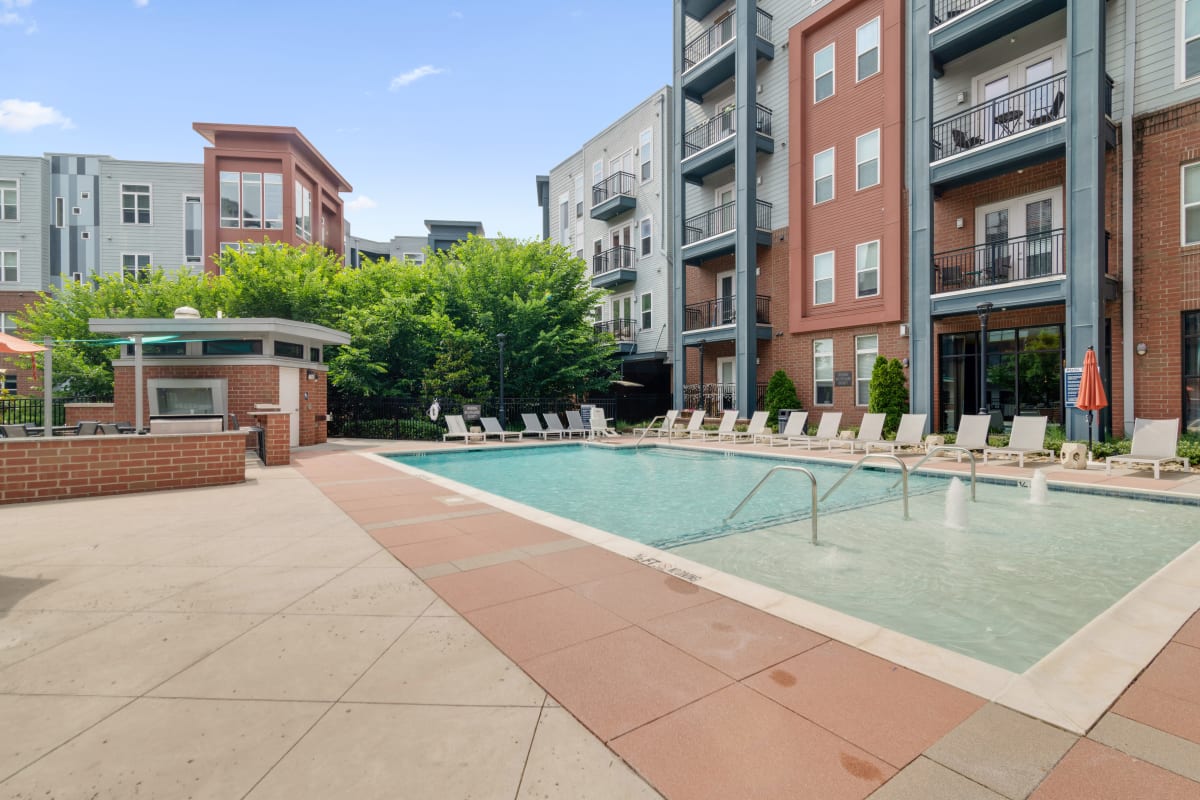 Wonderful pool at Lantower BullHouse in Durham, North Carolina