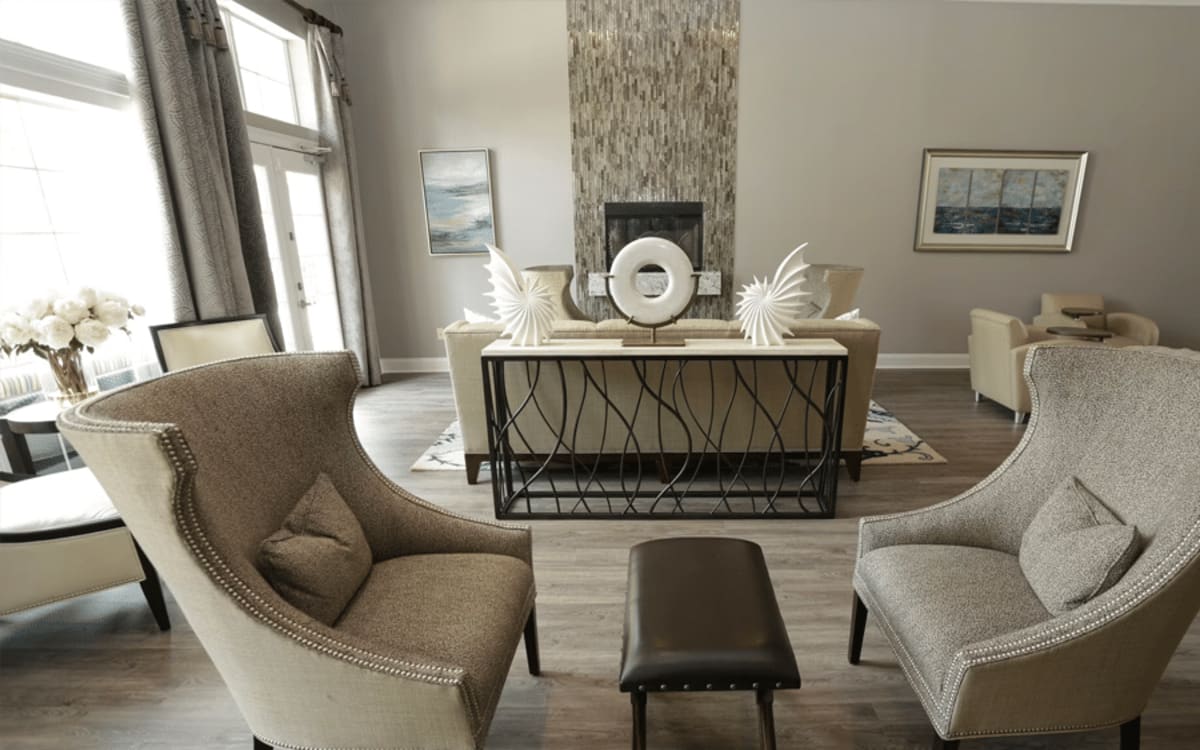 Community club house at Arbors at Fairview Apartments in Simpsonville, South Carolina