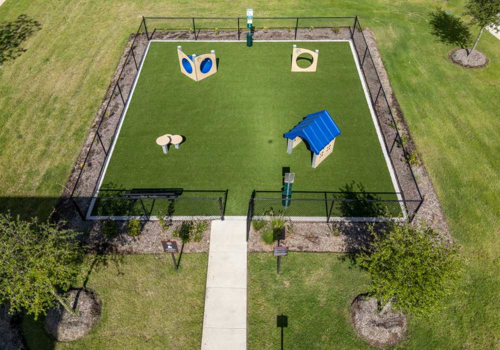 Bark park at Emerald Place in Lancaster, Ohio