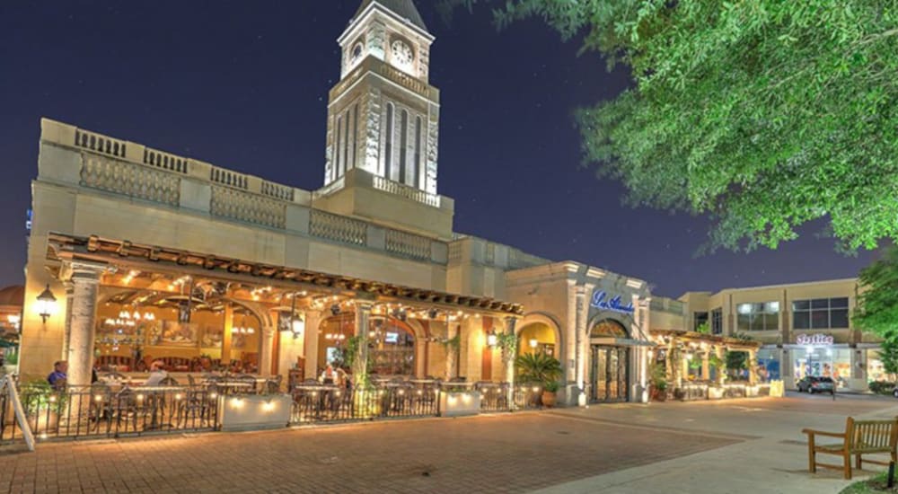 Lots of shopping and restaurants are near Grand Villas Apartments in Katy, Texas