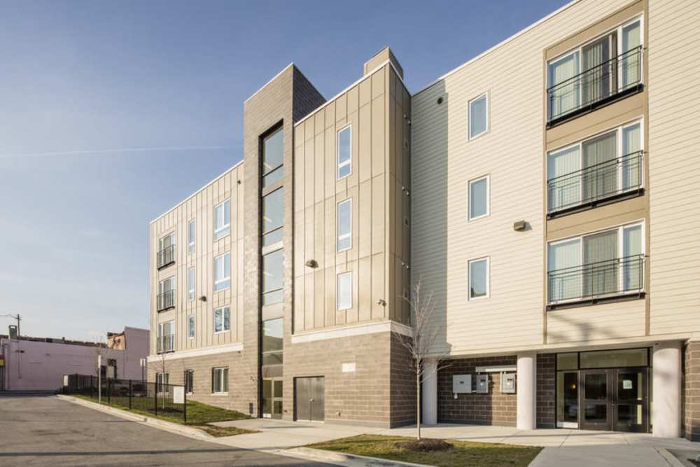 View of building at North Avenue Gateway II in Baltimore, Maryland