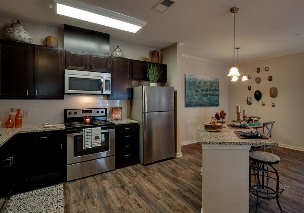 Modern kitchen at Parc at Broad River in Beaufort, South Carolina