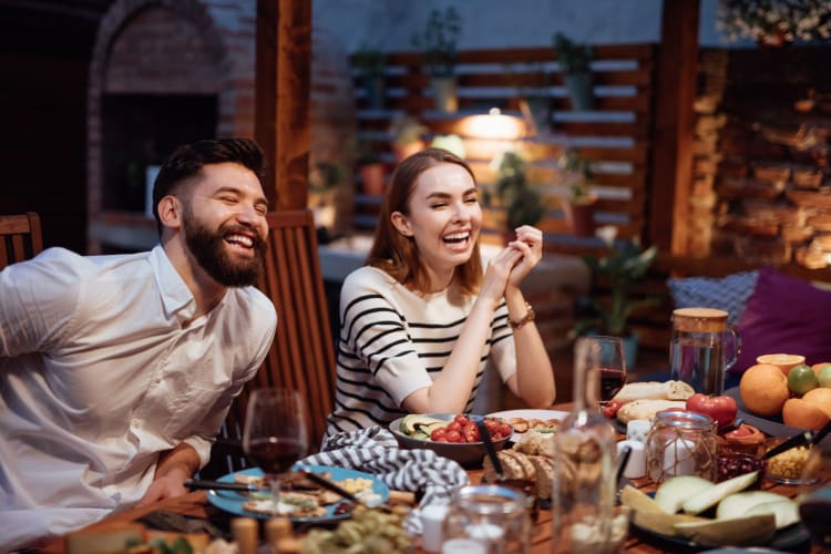 Residents enjoying a dinner out on the town near Rialto Hurstbourne in Louisville, Kentucky
