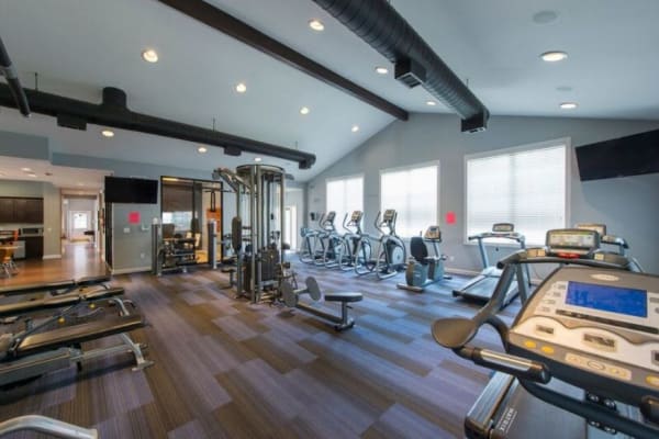 State of the art fitness center at Campus Crossings in Murfreesboro, Tennessee