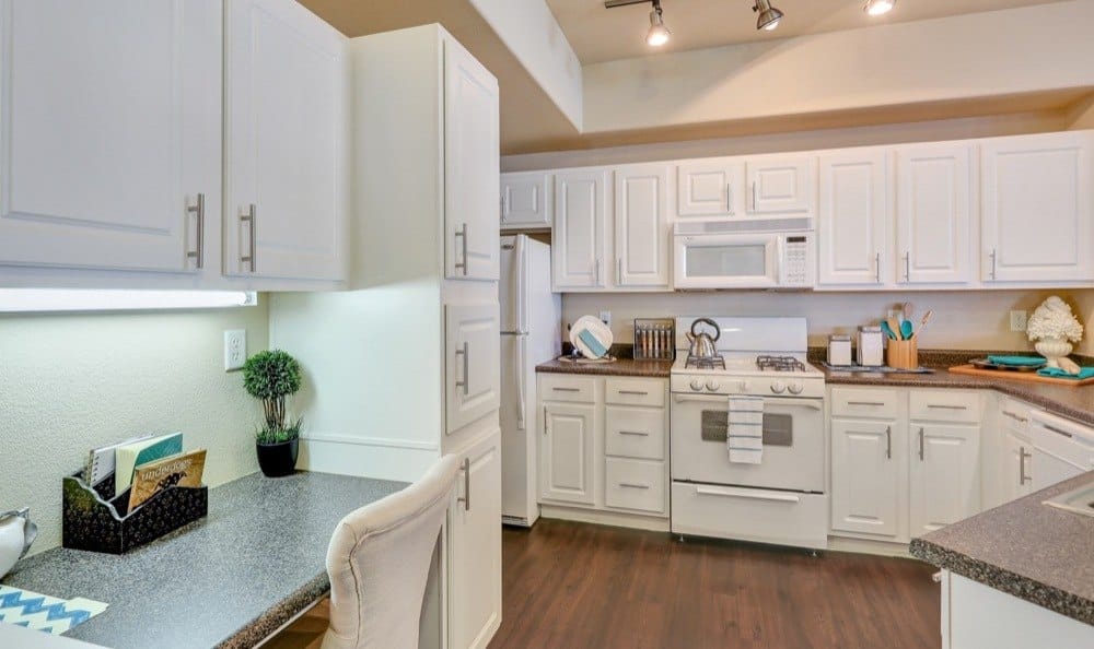 A view of the kitchen at Resort at University Park