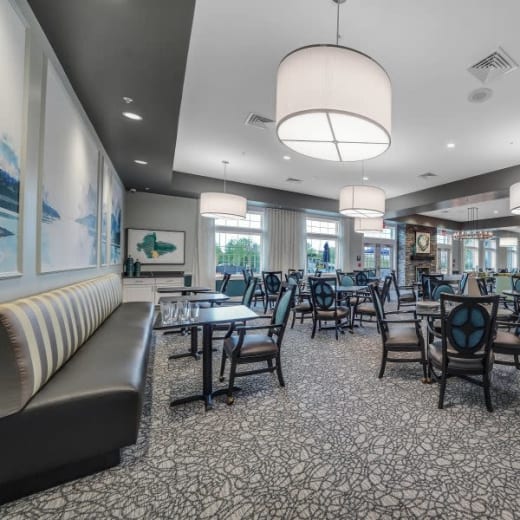 Dining room at Mercer Hill at Doylestown in Doylestown, Pennsylvania