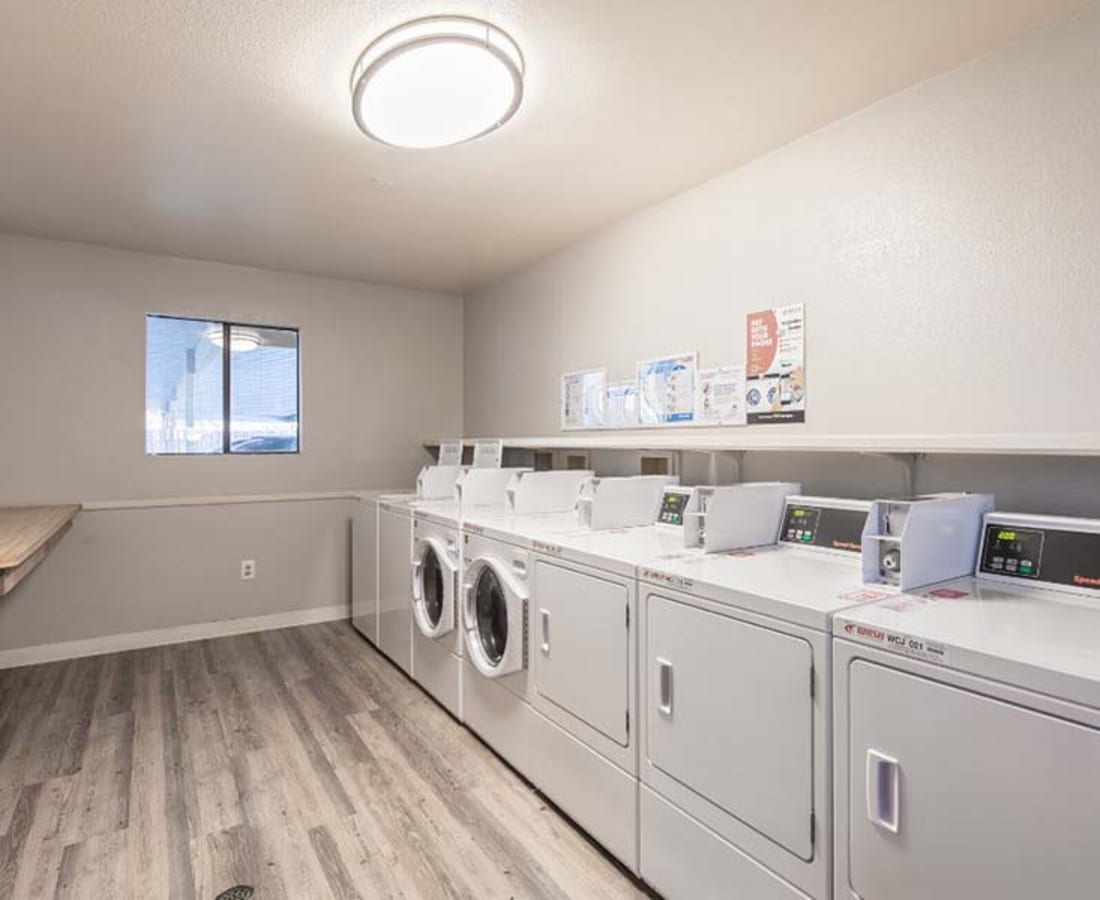 Laundry care center at  Sierra Sunset Apartments in Ukiah, California