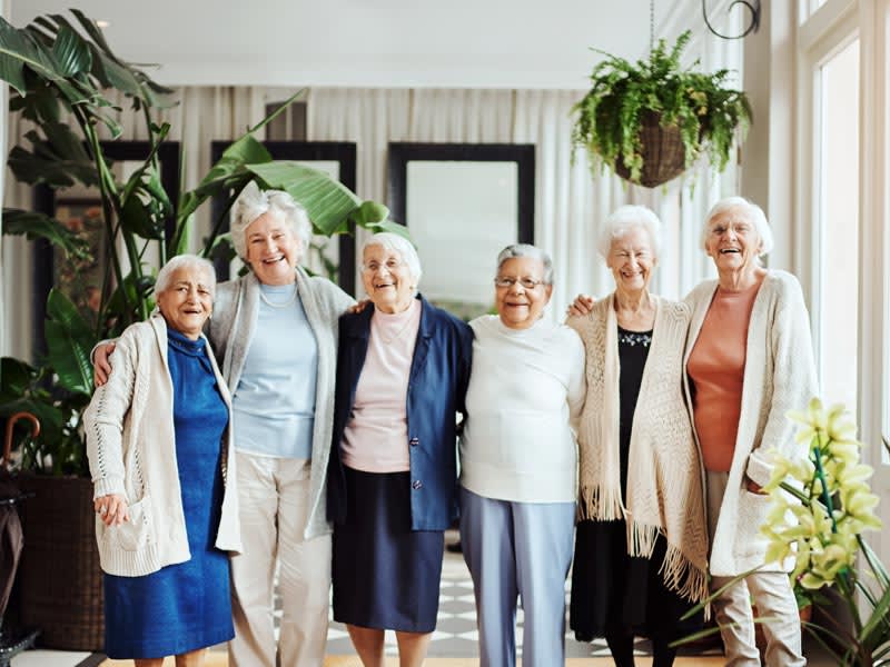 Residents hanging out  at Shawnee Memory Care in Shawnee, Oklahoma