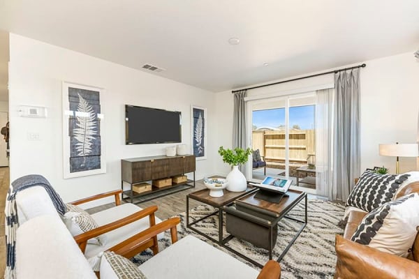 Living room at Isles in Roseville, California